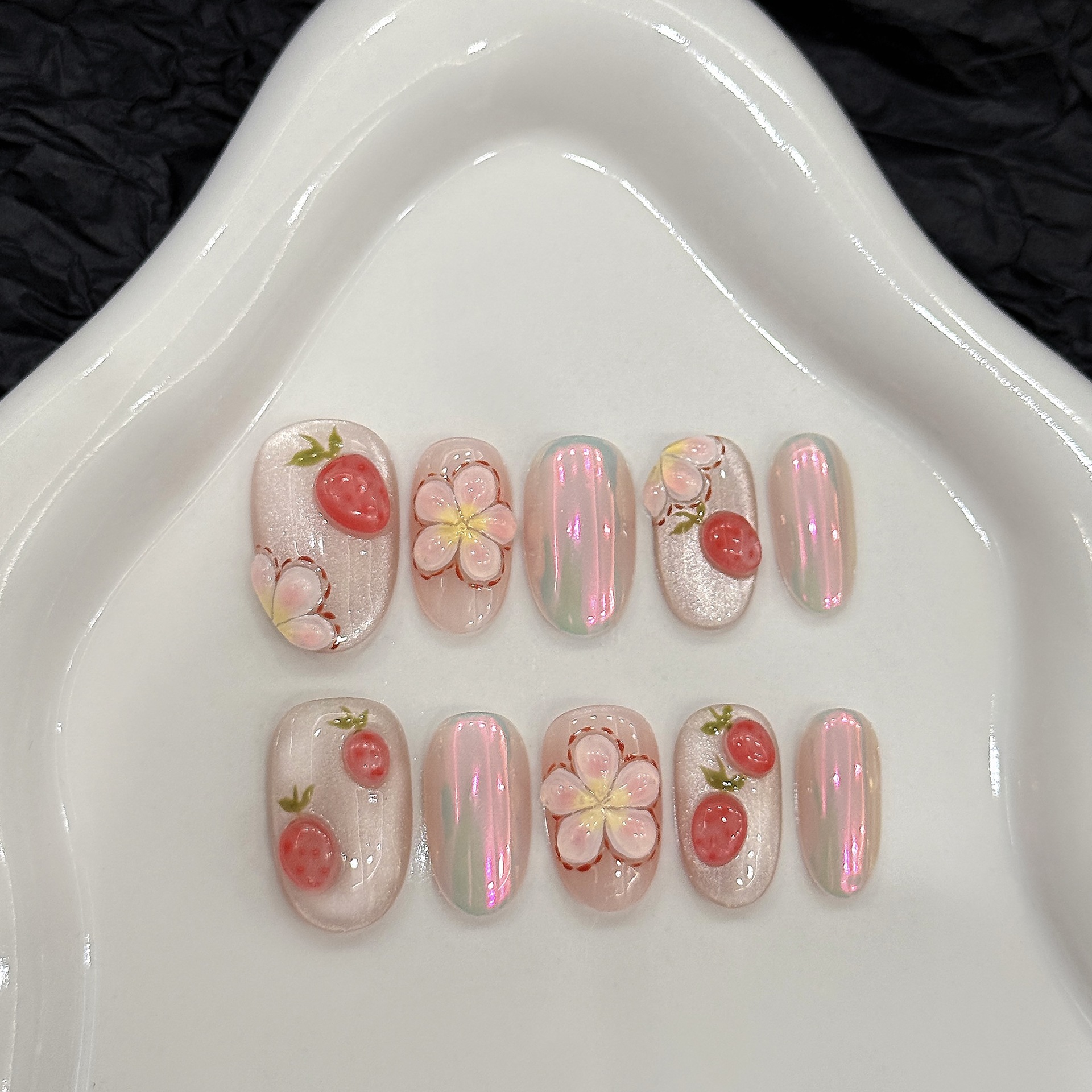 Pressed Flower Art - 10pcs Short Oval 