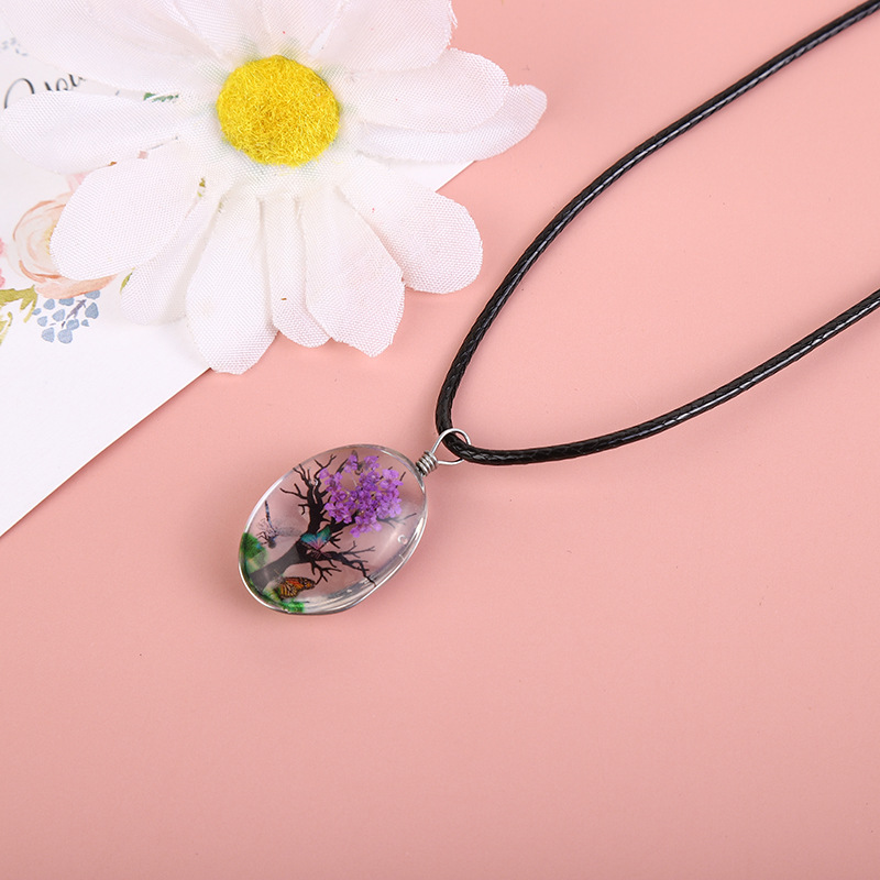 Real Dried Flower Baby's Breat - đánh giá và giá Birth Flower Necklace