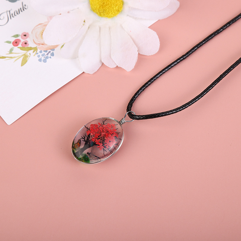 Real Dried Flower Baby's Breat - đánh giá và giá Birth Flower Necklace