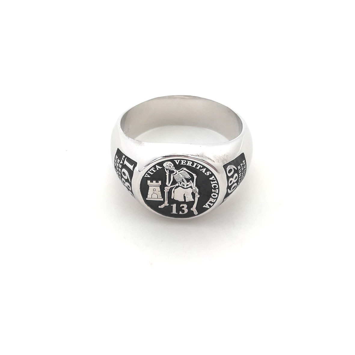 Custom Engraved 17mm Round Top - đánh giá và giá Initial Ring Custom
