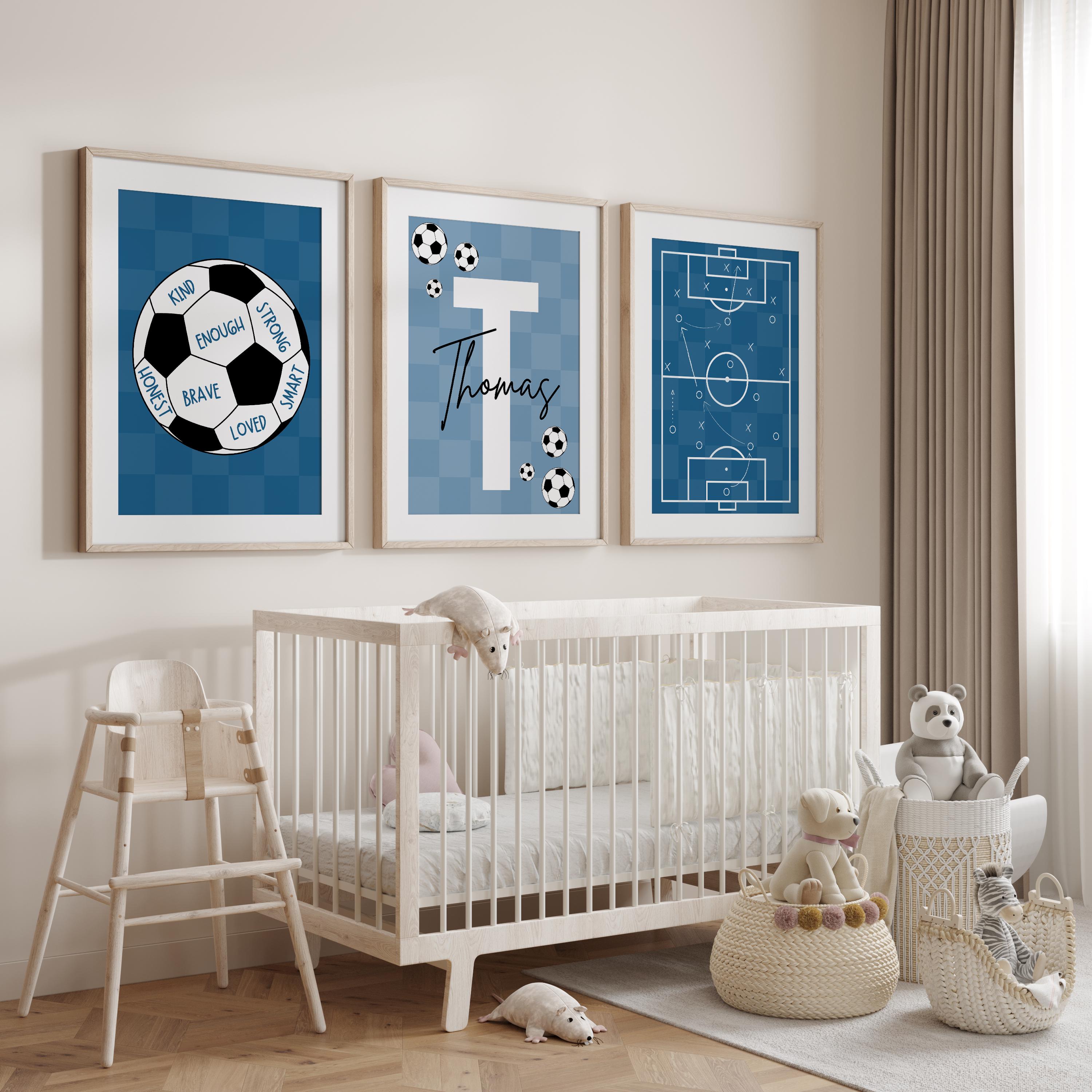 Custom Soccer Wall Art Set Aff - đánh giá và giá Personalized Name Box