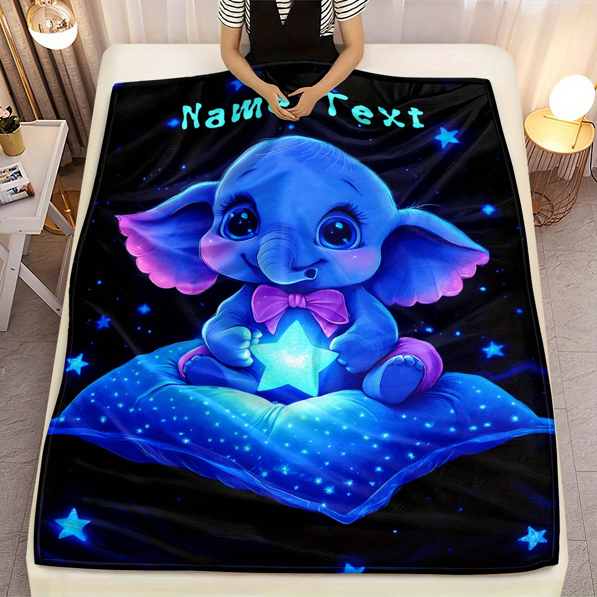 Personalized Cute Blue Elephan - đánh giá và giá Custom Night Sky