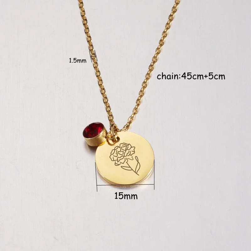 Birth Month Flowers Clipart Fl - đánh giá và giá Birth Flower Necklace