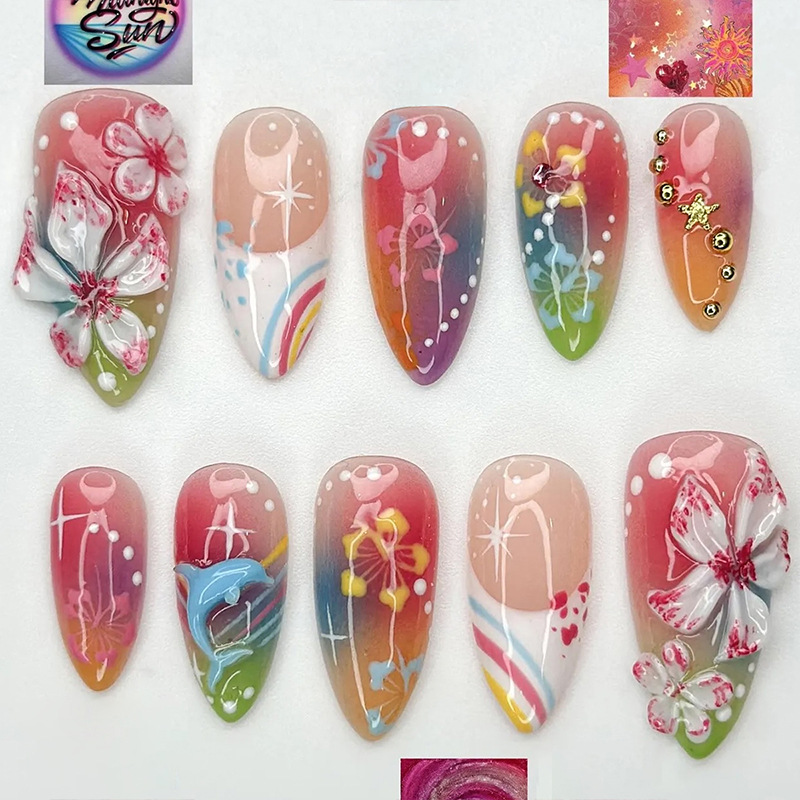 24pcs Glossy Shell Pearl Desig - đánh giá và giá Pressed Flower Art