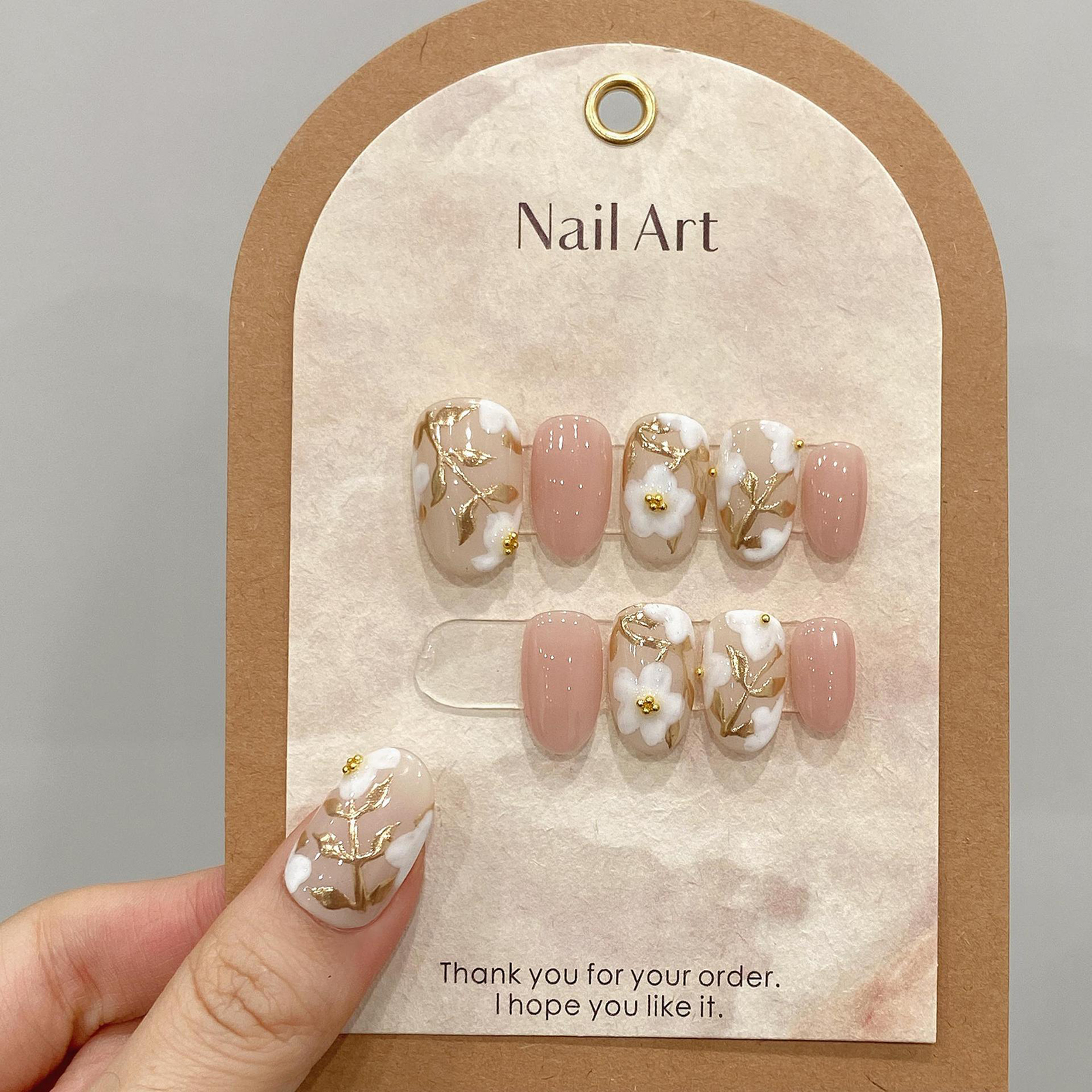 Handmade Press on Nails with W - đánh giá và giá Pressed Flower Art