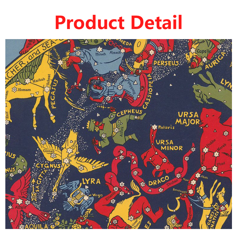 1pc Celestial Planisphere Map  - đánh giá và giá Custom Star Map