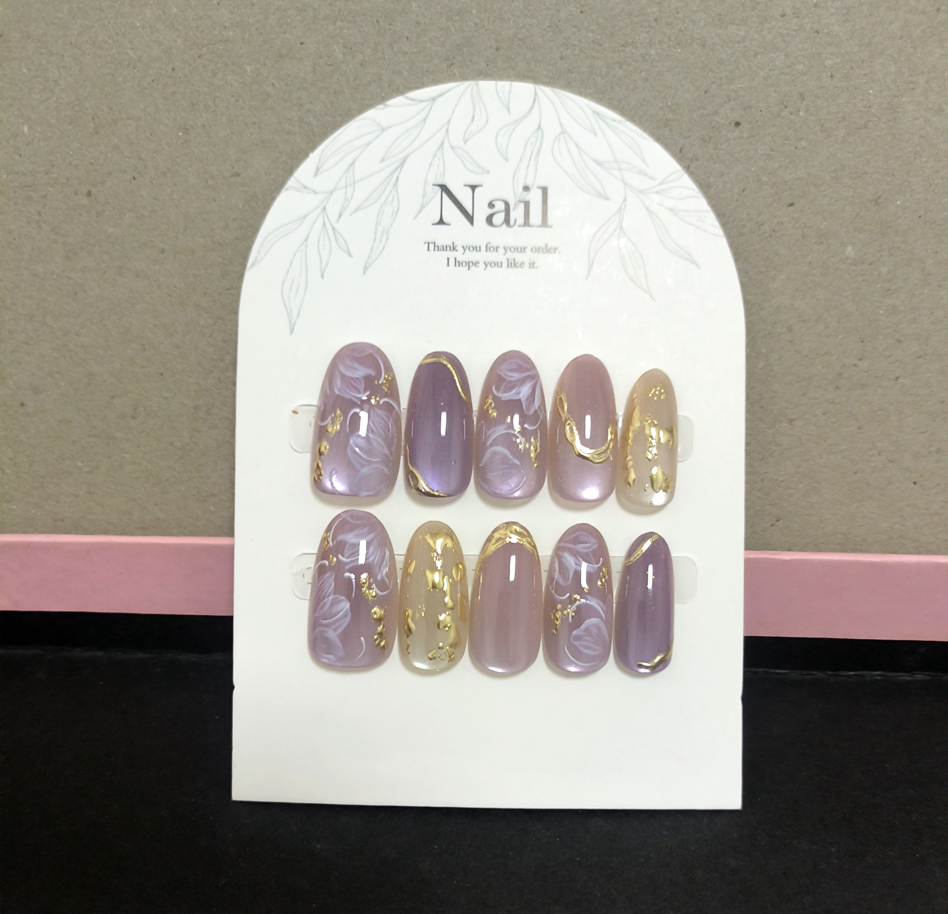 10pcs Handmade Press On Nails  - đánh giá và giá Pressed Flower Art
