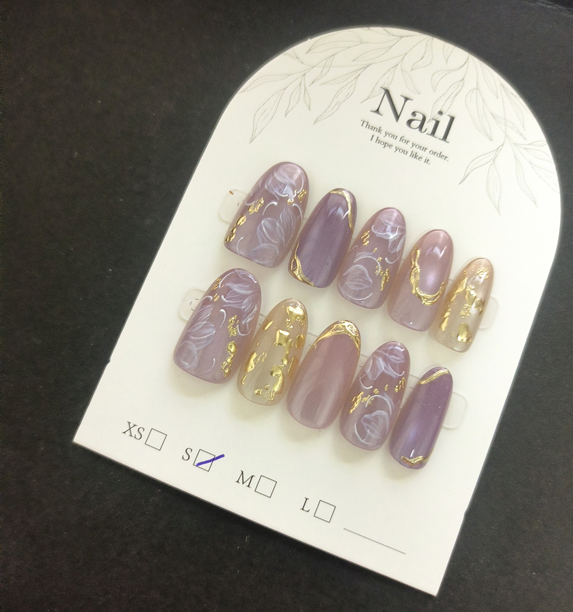 10pcs Handmade Press On Nails  - đánh giá và giá Pressed Flower Art