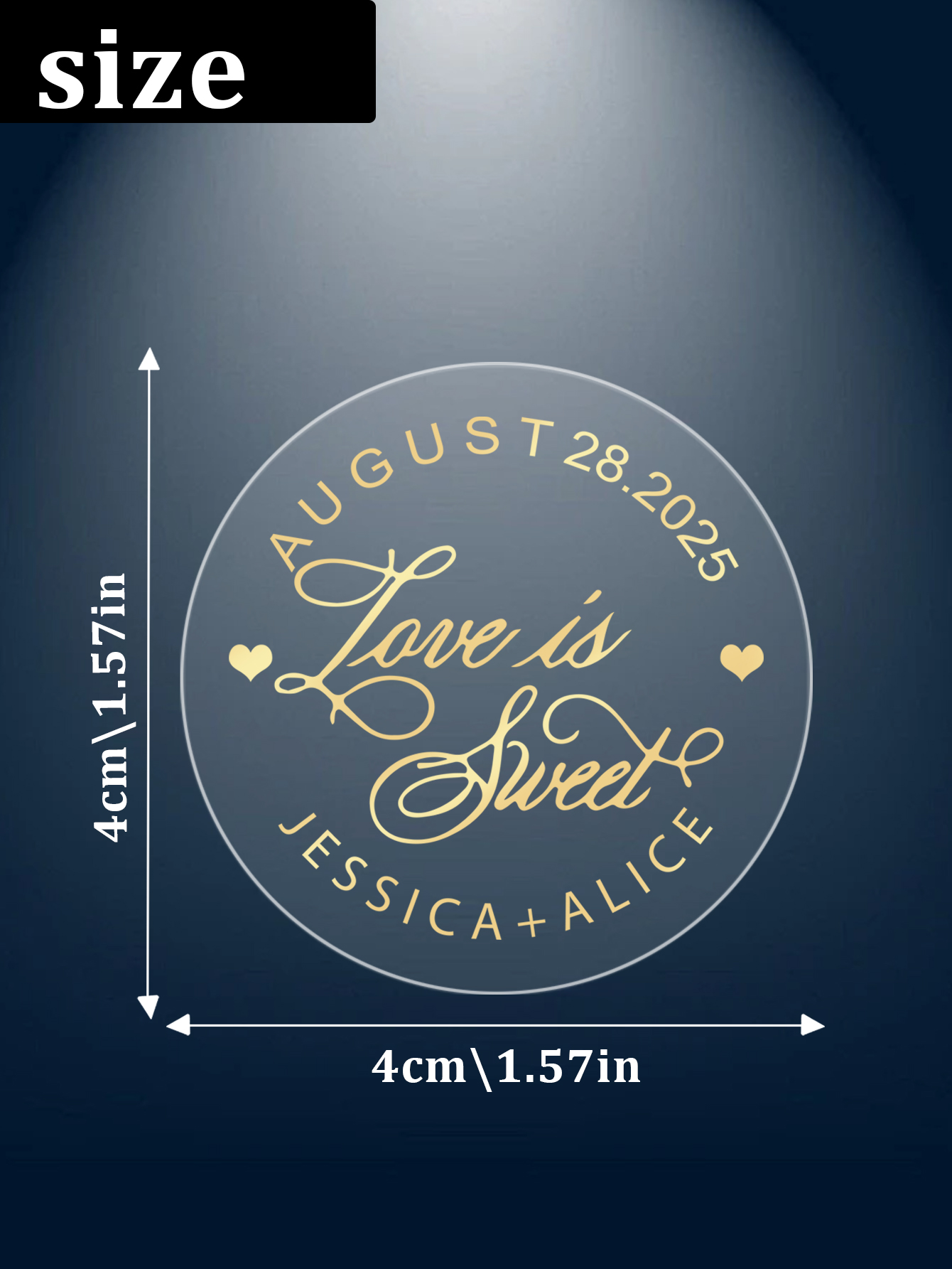 30-240pcs Custom Text Round Tr - đánh giá và giá Personalised Candle Label