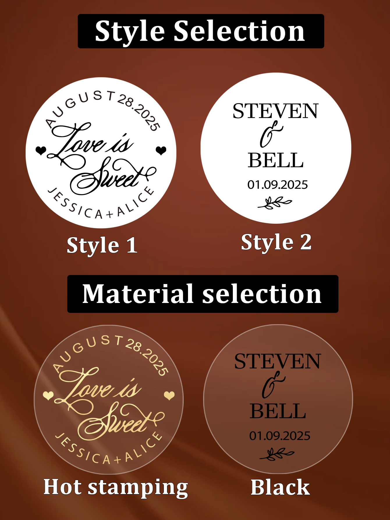 30-240pcs Custom Text Round Tr - đánh giá và giá Personalised Candle Label