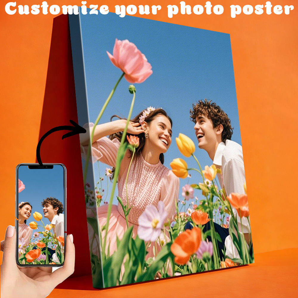 1 customized photo canvas, opt - đánh giá và giá Engraved Wood Frame