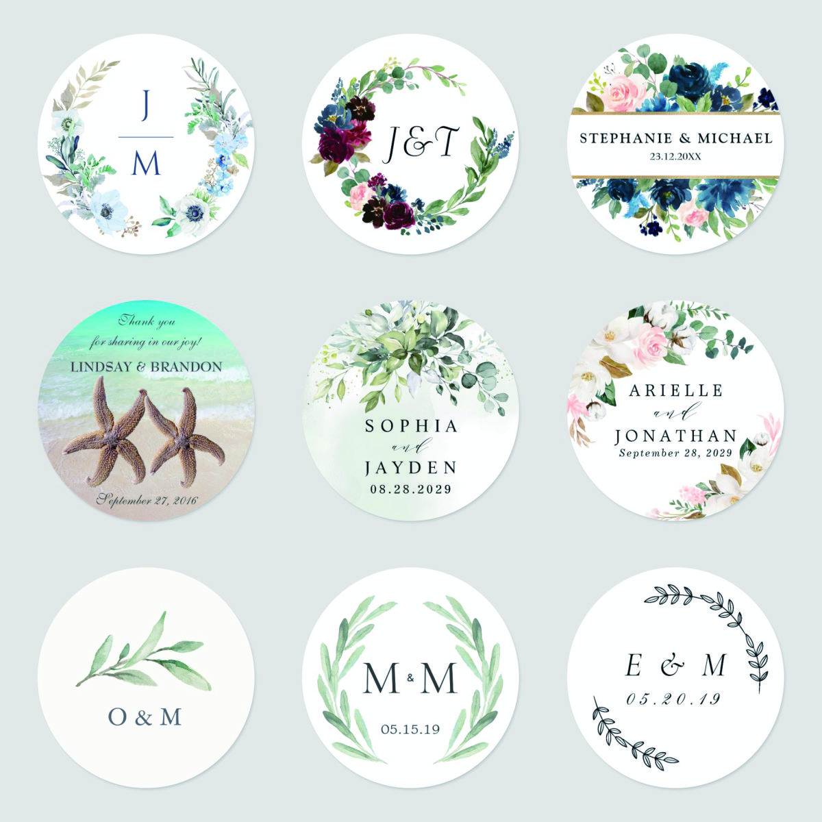 96 Pcs Personalized Round Circ - đánh giá và giá Personalised Candle Label