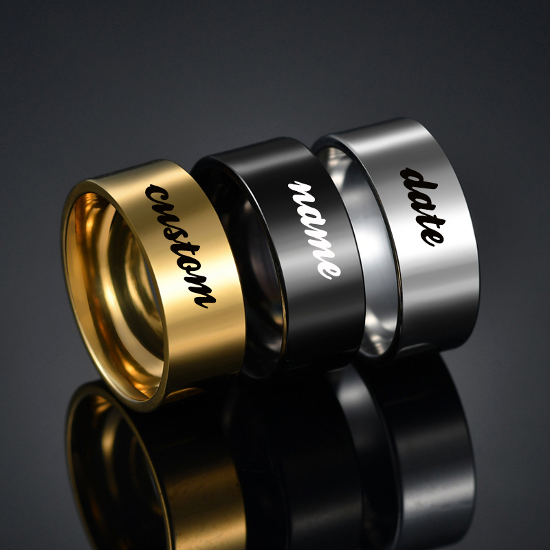 Atoztide 4/6/8mm Personalized  - đánh giá và giá Initial Ring Custom