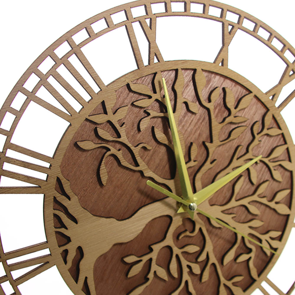 Tree of Life Wooden Wall Clock - đánh giá và giá Family Tree Print