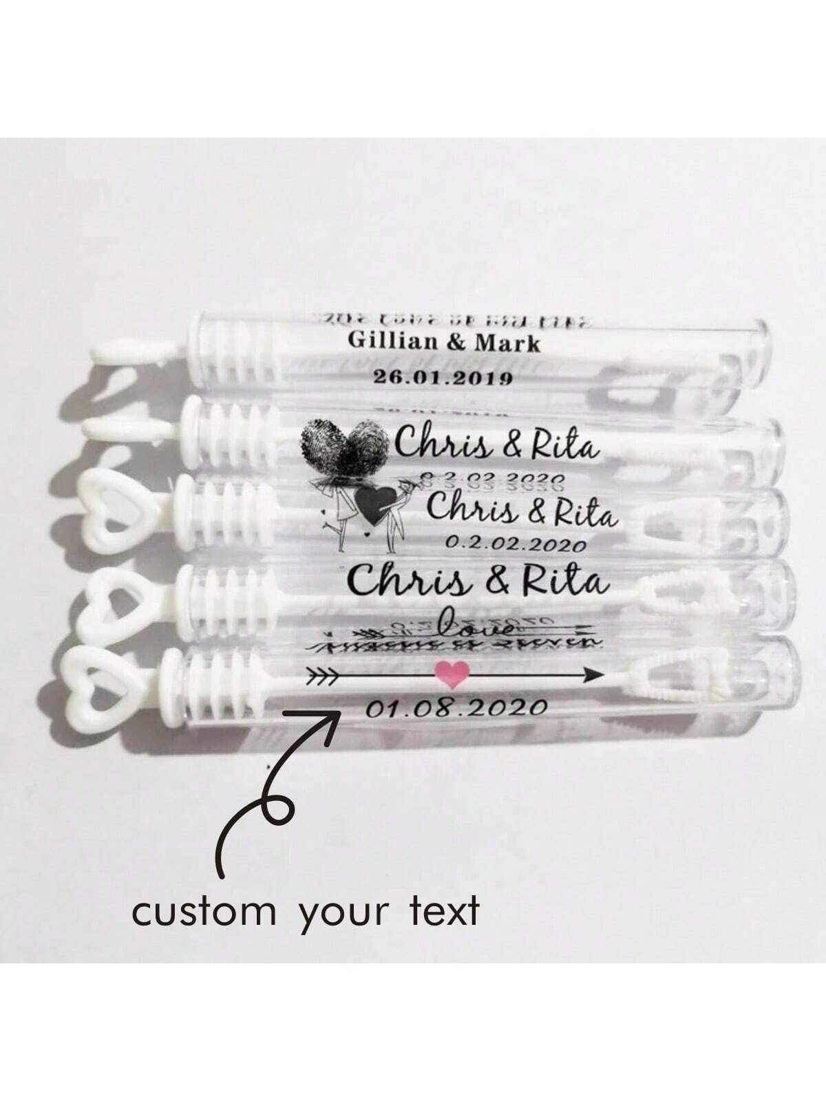 100 Wedding Bubble Tags Bubble - đánh giá và giá Personalised Candle Label