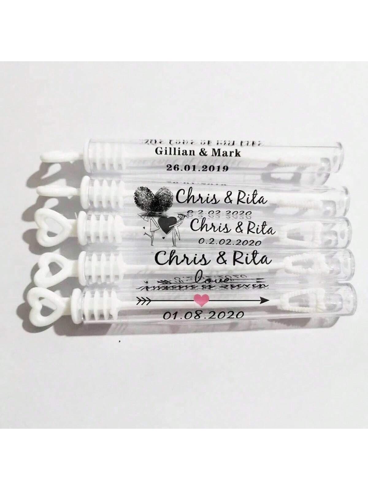 100 Wedding Bubble Tags Bubble - đánh giá và giá Personalised Candle Label