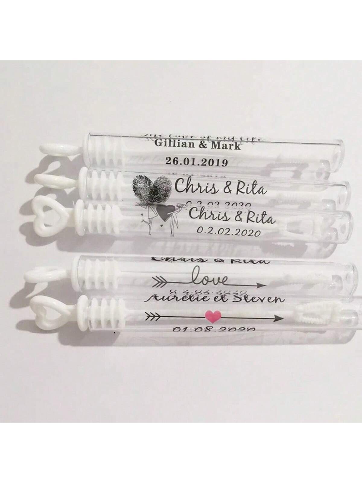 100 Wedding Bubble Tags Bubble - đánh giá và giá Personalised Candle Label