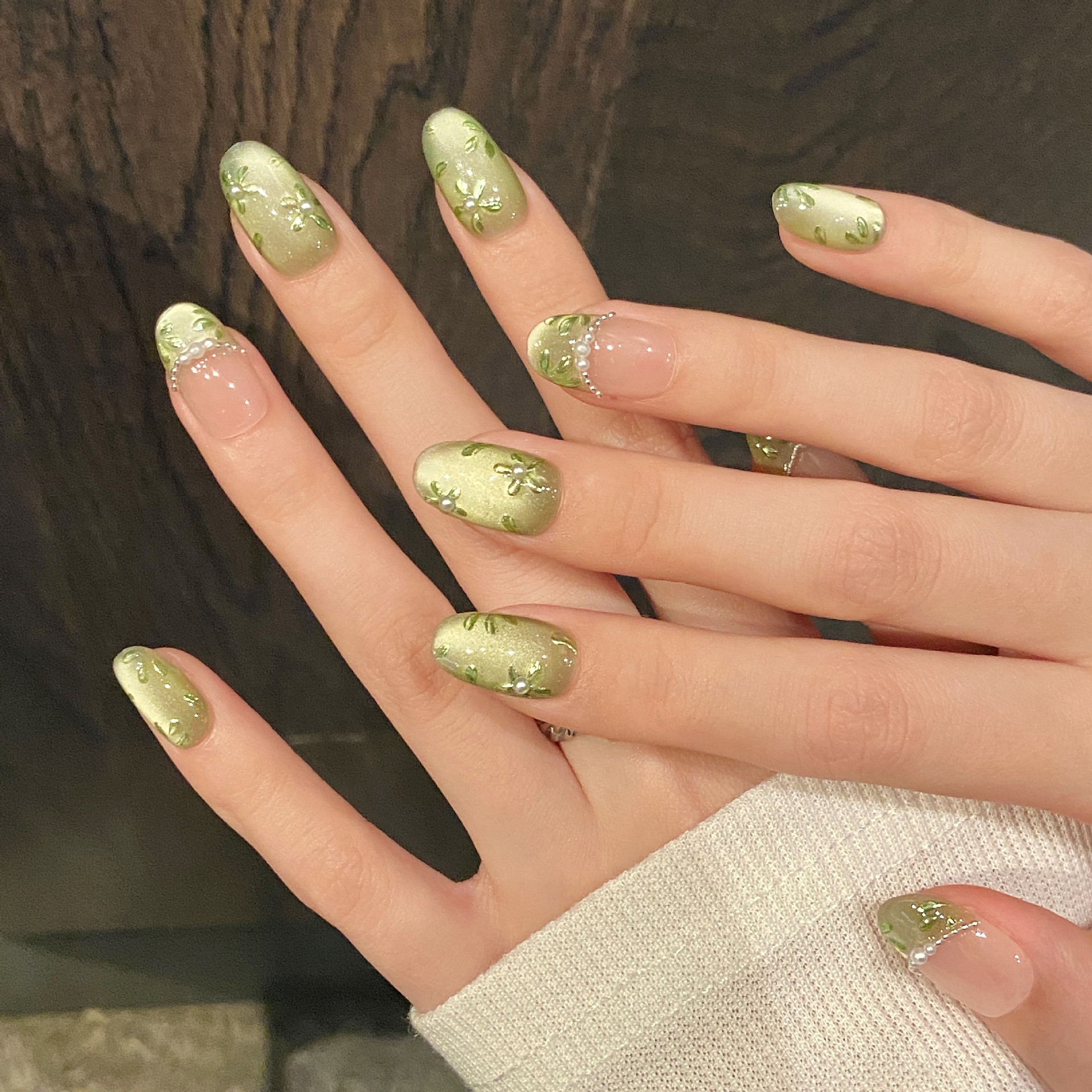 10pcs Handmade Press on Nails  - đánh giá và giá Pressed Flower Art