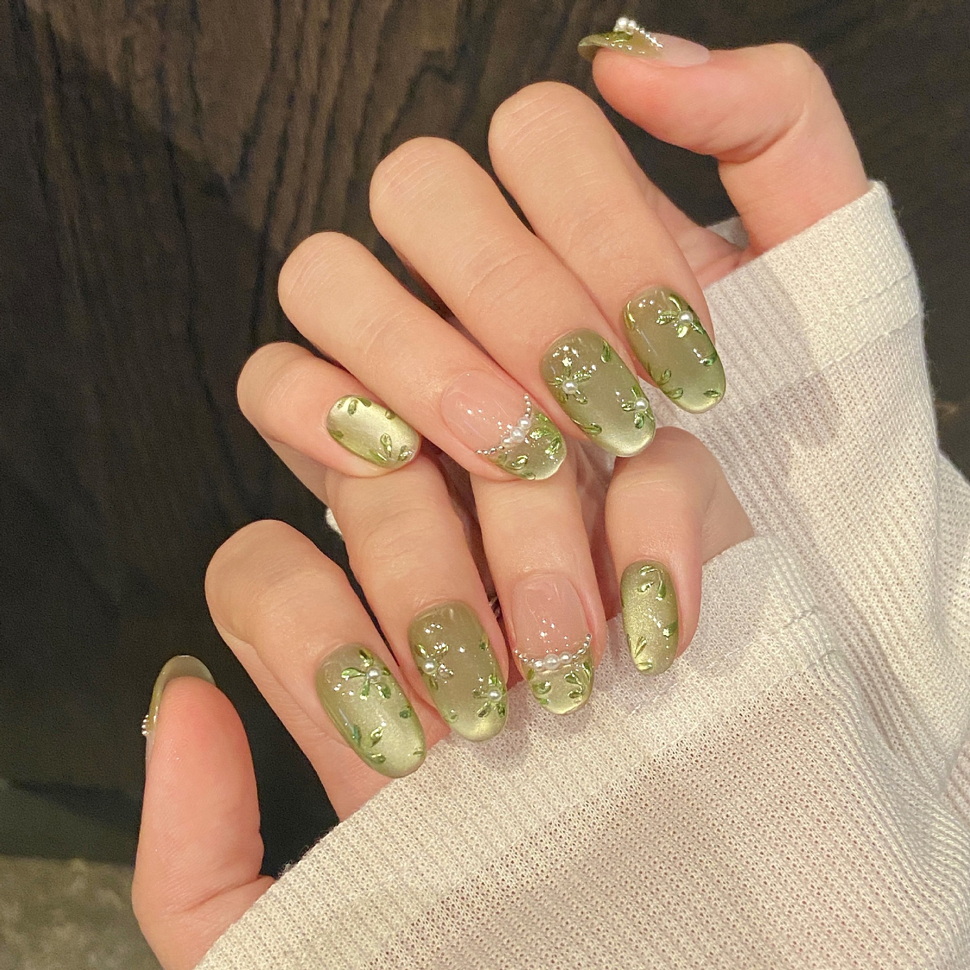 10pcs Handmade Press on Nails  - đánh giá và giá Pressed Flower Art