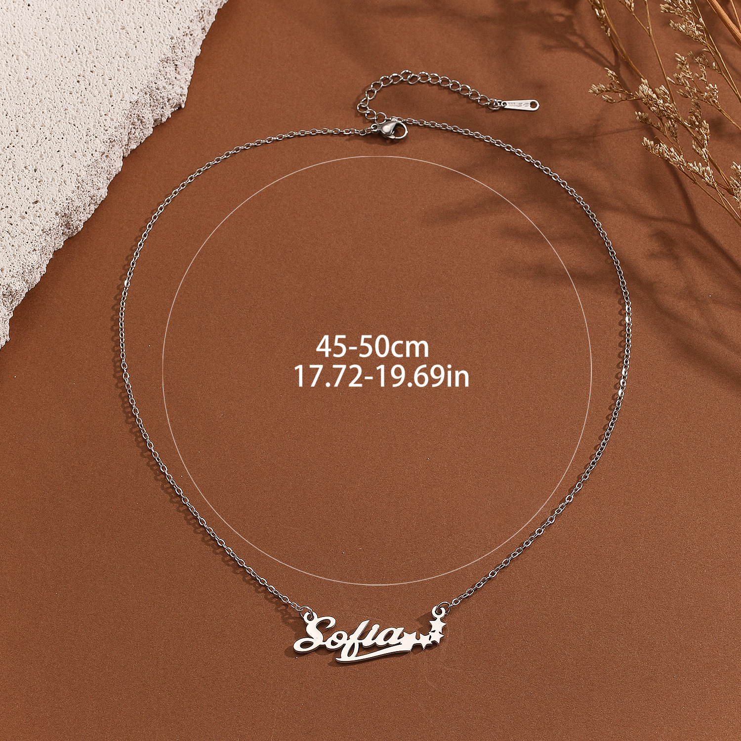 Stainless Steel Star Letter Pe - đánh giá và giá Name Necklace Custom