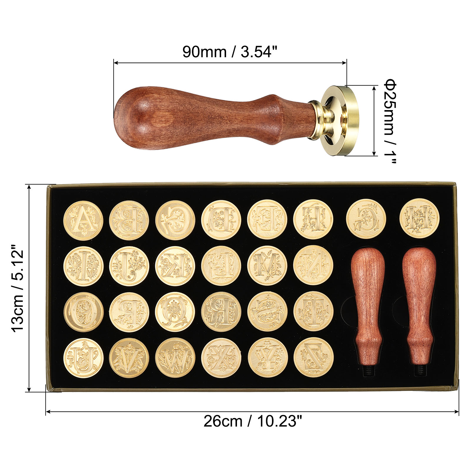 Alphabet Wax Seal Stamp Kit, 2 - đánh giá và giá Wax Seal Letter Kit