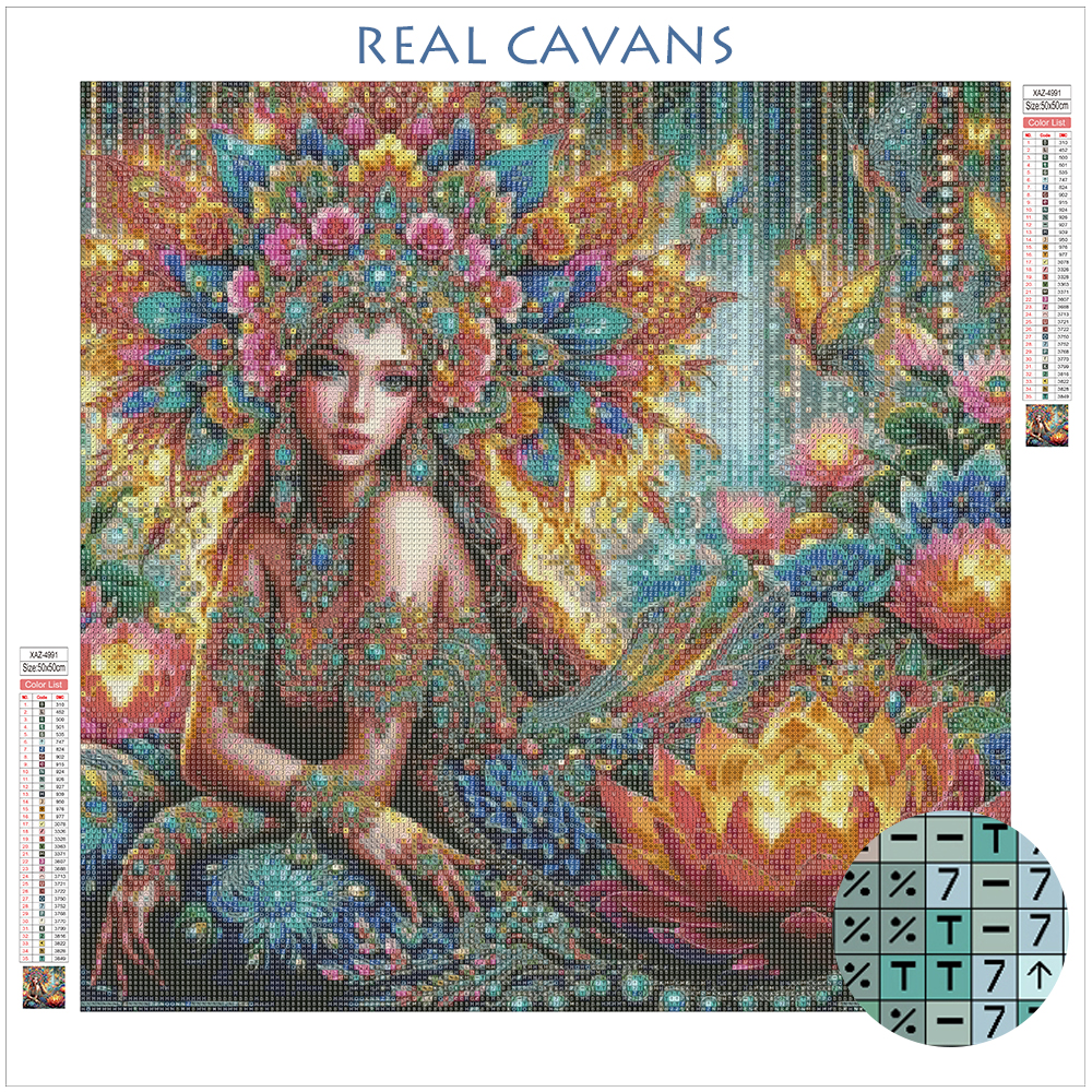 Momoart Diamond Mosaic Woman R - đánh giá và giá Photo Mosaic Print