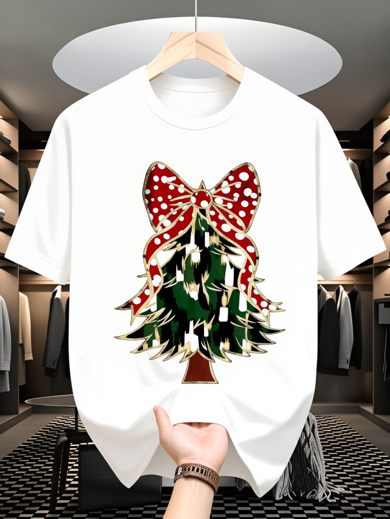 Men's T-Shirt, Christmas Tree  - đánh giá và giá Family Tree Print