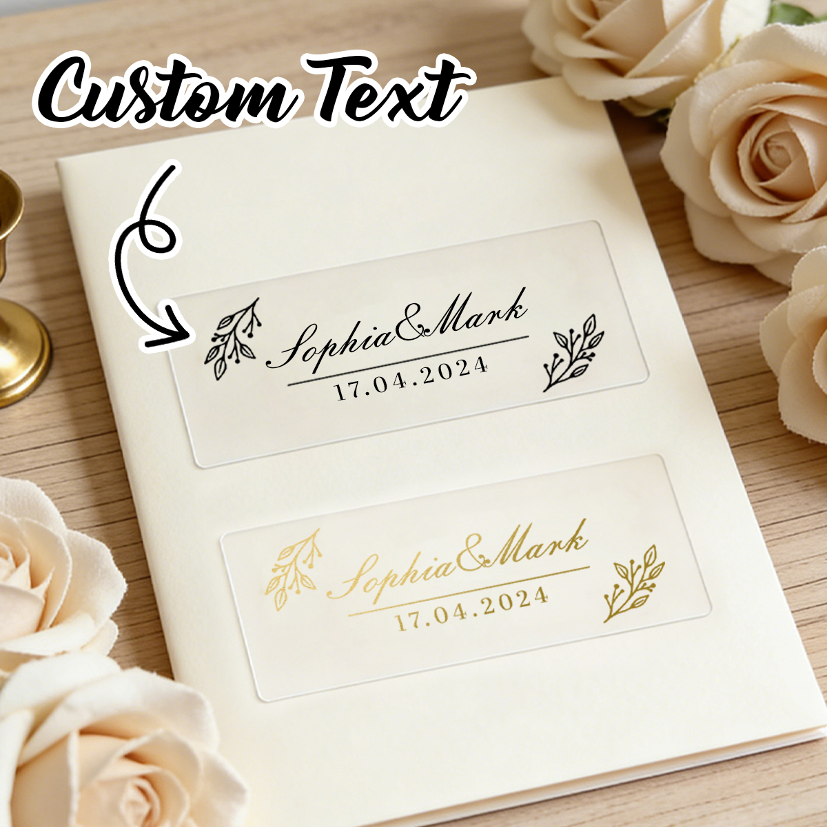 30-300Pcs Custom Wedding Stick - đánh giá và giá Personalised Candle Label