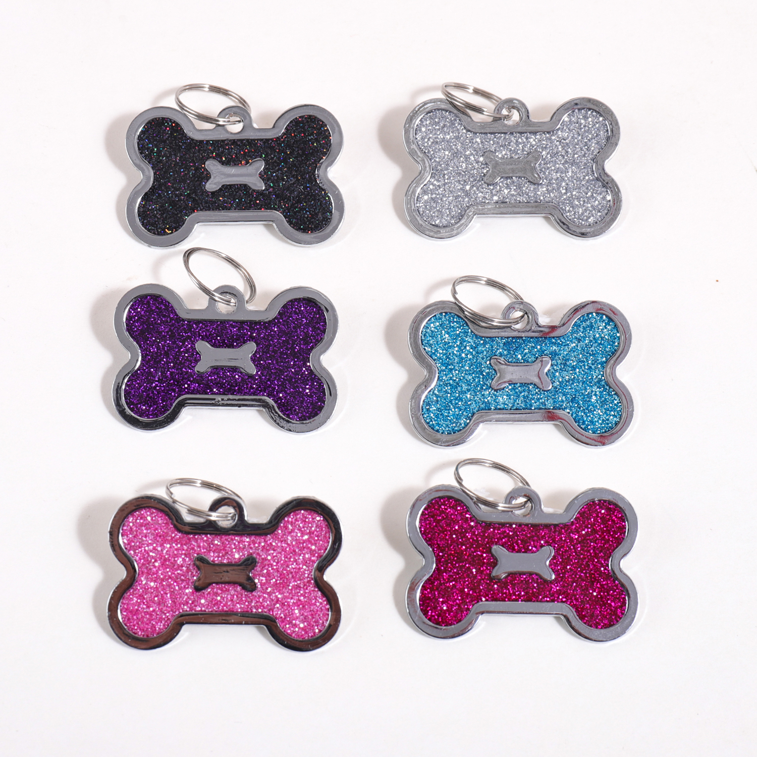 Glitter Custom Text Dog Tags C - đánh giá và giá Pet Portrait Custom