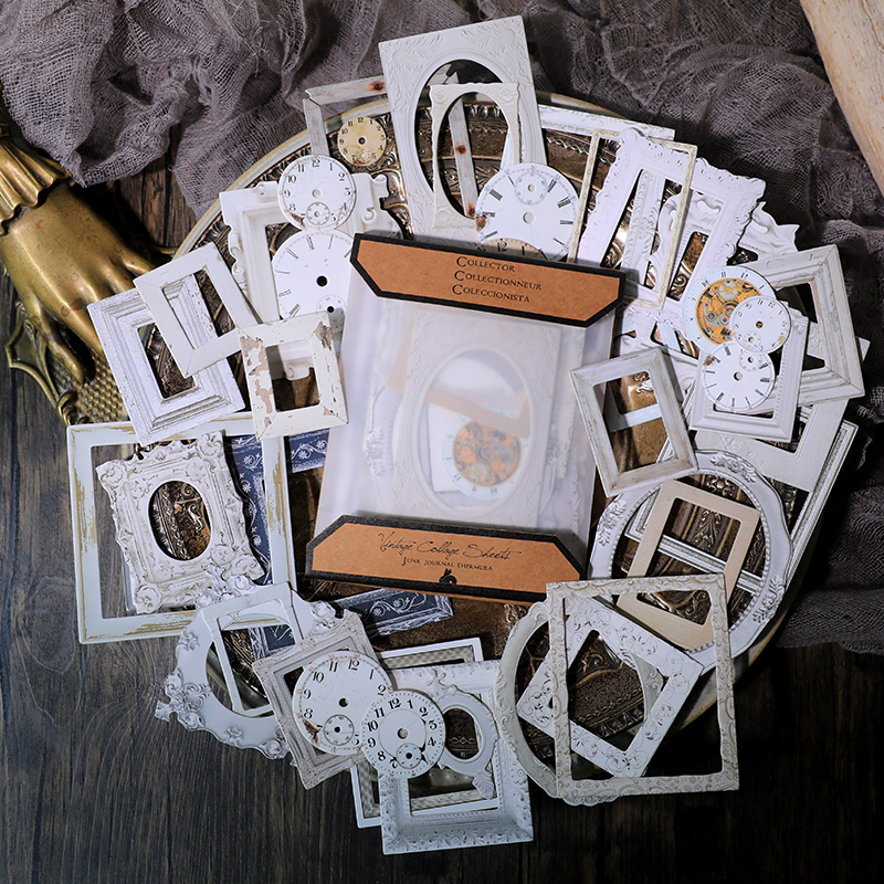 32pcs Vintage Embossed Photo F - đánh giá và giá Engraved Wood Frame