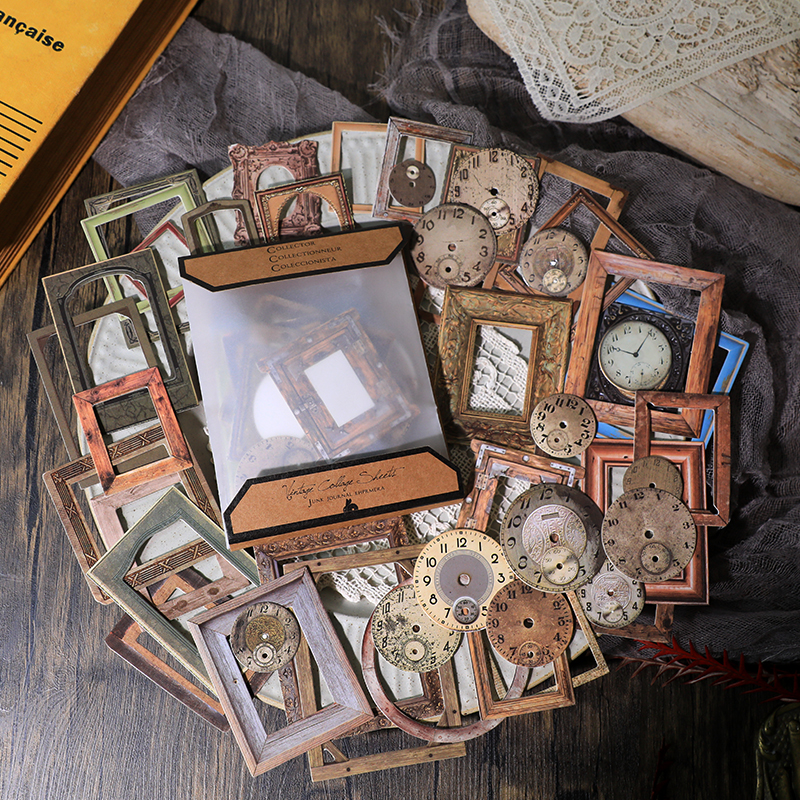 32pcs Vintage Embossed Photo F - đánh giá và giá Engraved Wood Frame