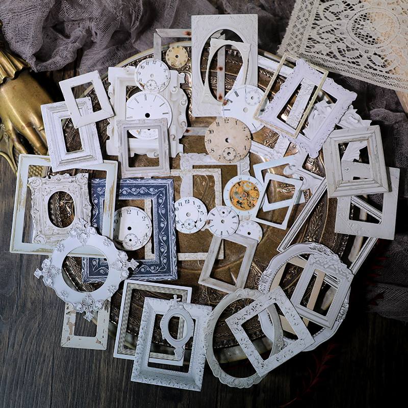 32pcs Vintage Embossed Photo F - đánh giá và giá Engraved Wood Frame