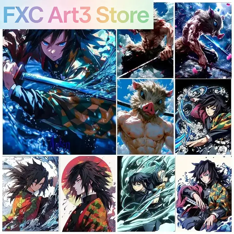 Frameless,1PCS Demon Slayer Fu - đánh giá và giá Photo Mosaic Print