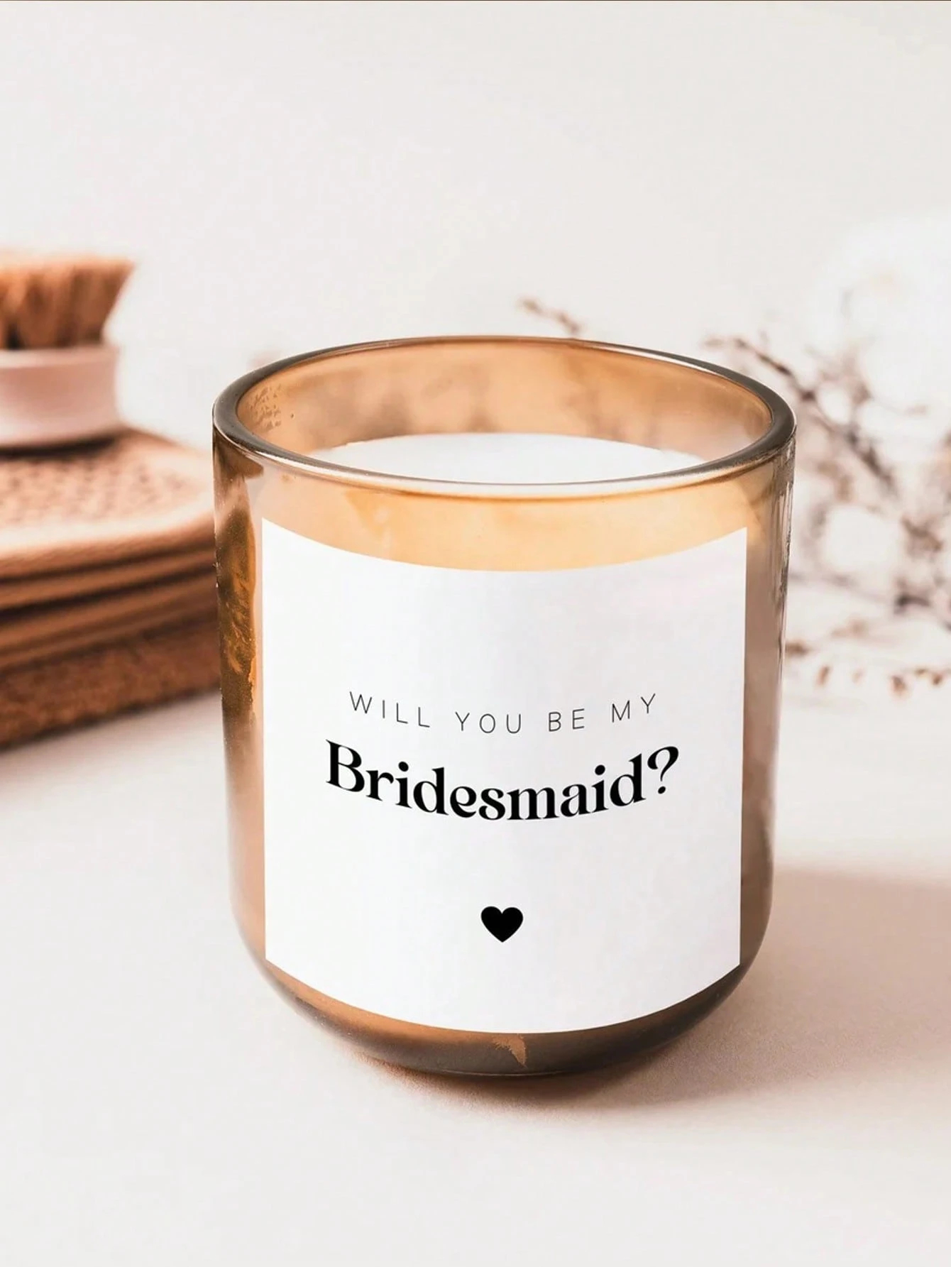 Custom Candle Label Will You B - đánh giá và giá Personalised Candle Label