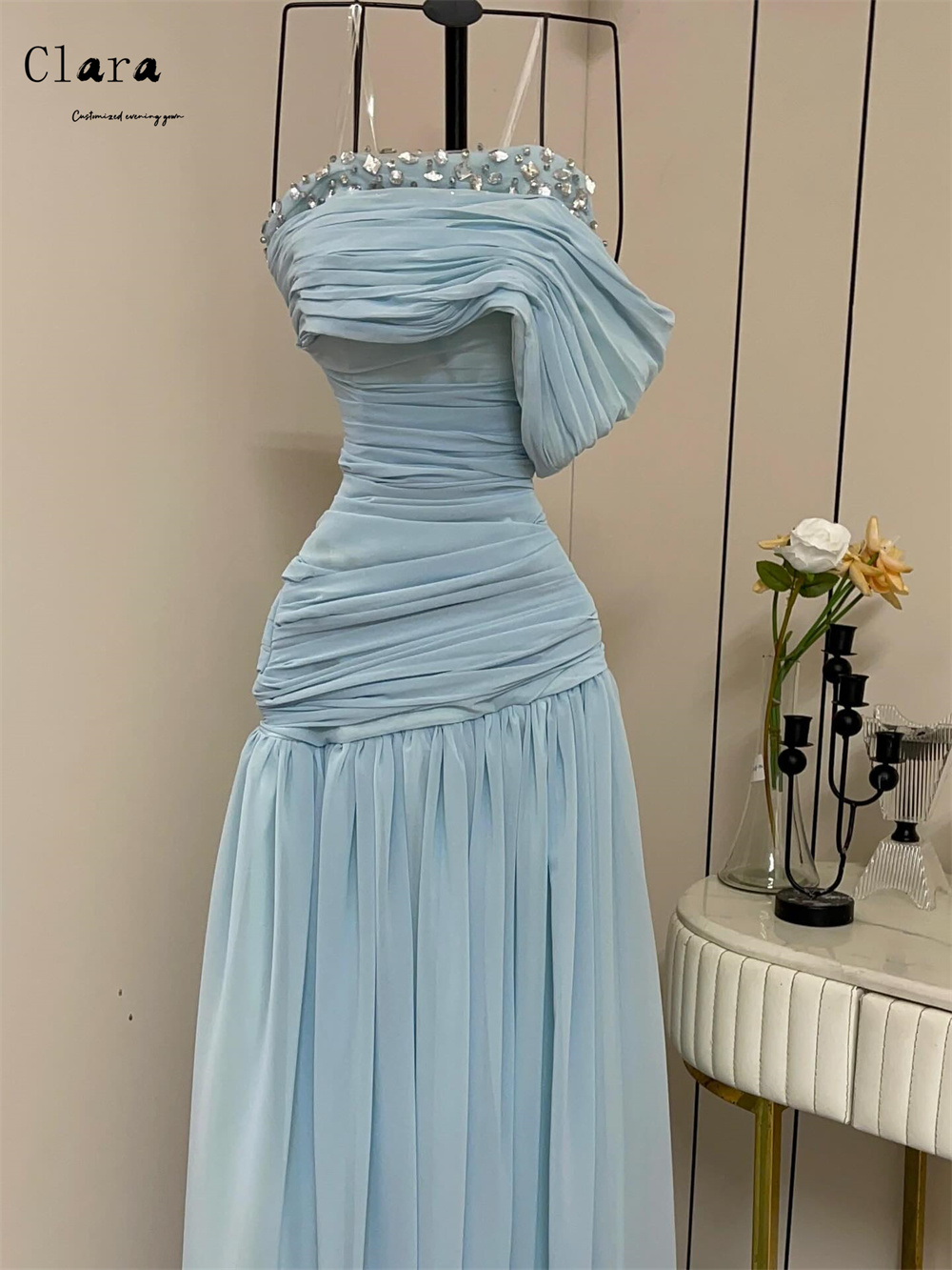 Clara Custom Sky Blue A-line S - đánh giá và giá Custom Night Sky