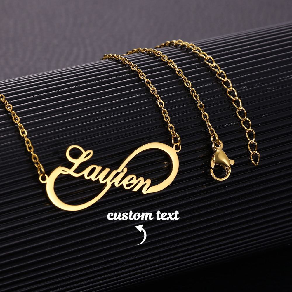 Custom Name Infinity Necklaces - đánh giá và giá Name Necklace Custom