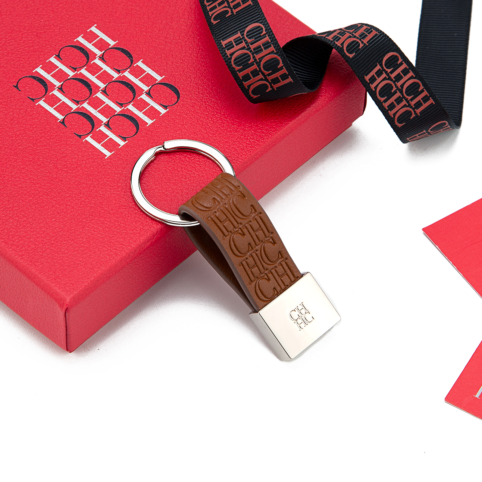 CH Embossed Monogram Leather K - đánh giá và giá Monogram Keychain Leather