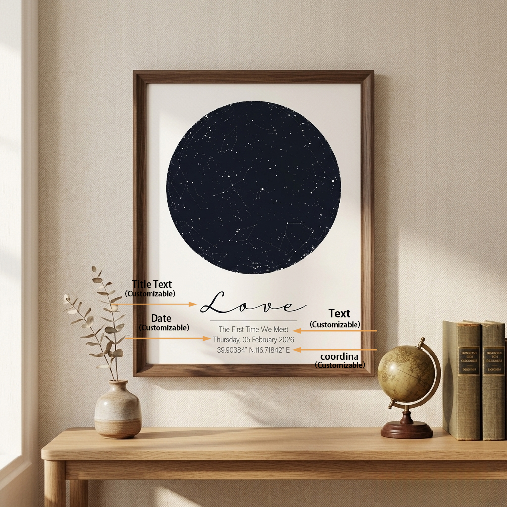 Personalized Star Map Print Cu - đánh giá và giá Custom Star Map