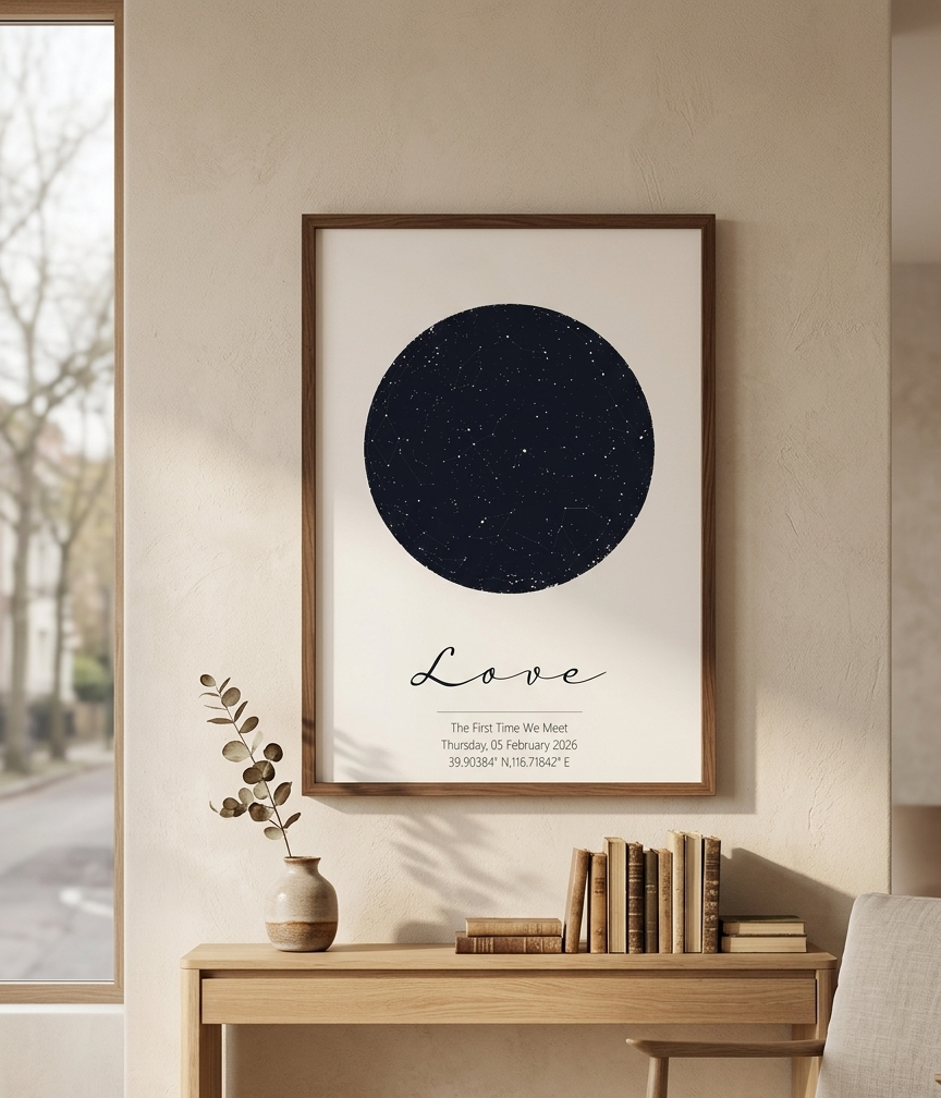 Personalized Star Map Print Cu - đánh giá và giá Custom Star Map