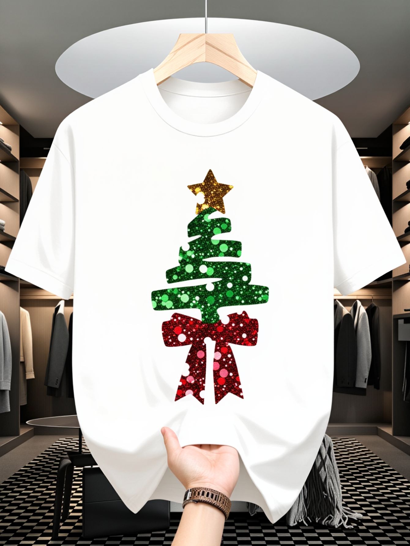 Men's T-Shirt, Christmas Tree  - đánh giá và giá Family Tree Print