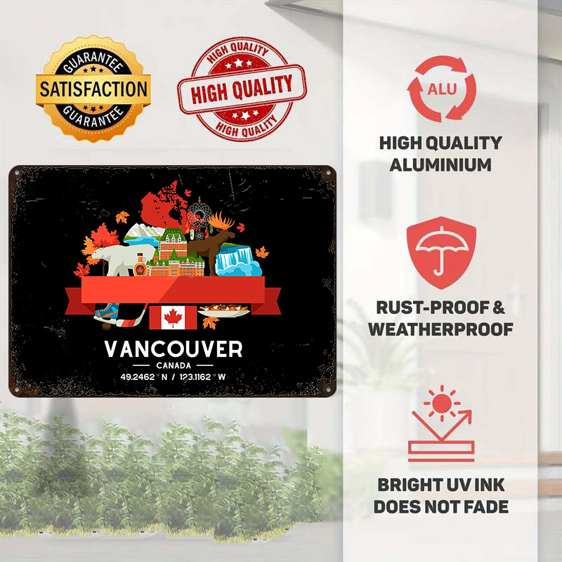 Vancouver City Map Printed Pos - đánh giá và giá Custom Map Poster