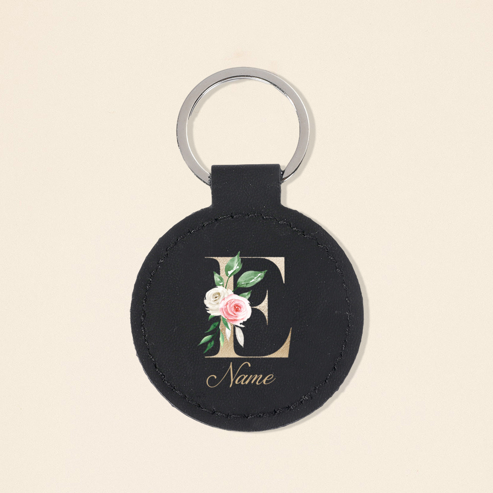 Personalized Initial with Name - đánh giá và giá Monogram Keychain Leather