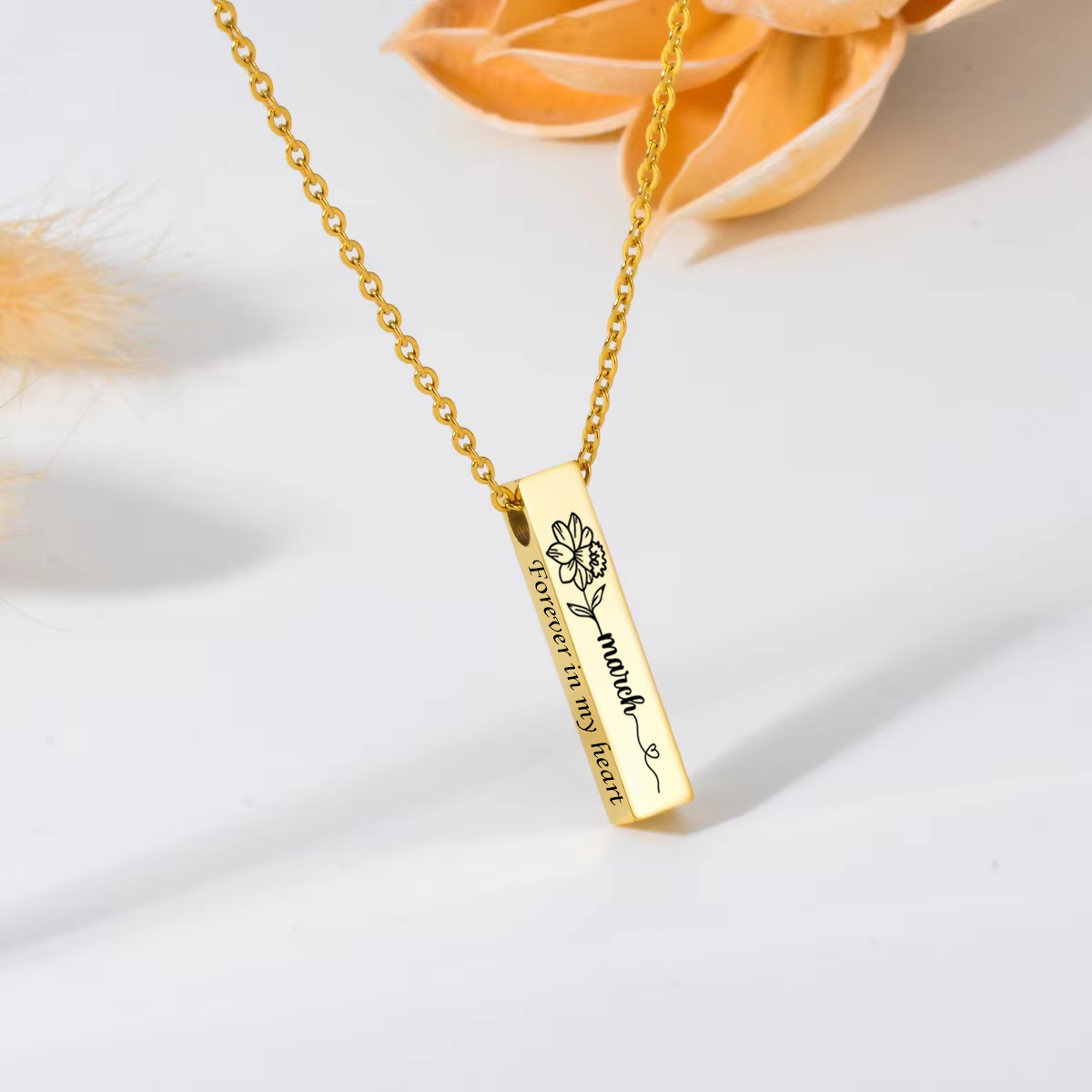 Birth Flower Urn Necklace For  - đánh giá và giá Birth Flower Necklace