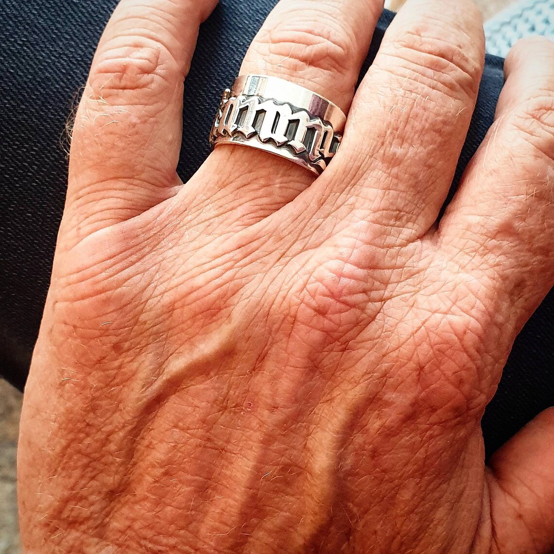 12MM Men' Gothic Rings Persona - đánh giá và giá Initial Ring Custom